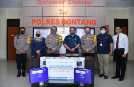 Dukung Prokes Selama PPKM, Pupuk Kaltim Salurkan 2.000 Masker Untuk Polres Bontang