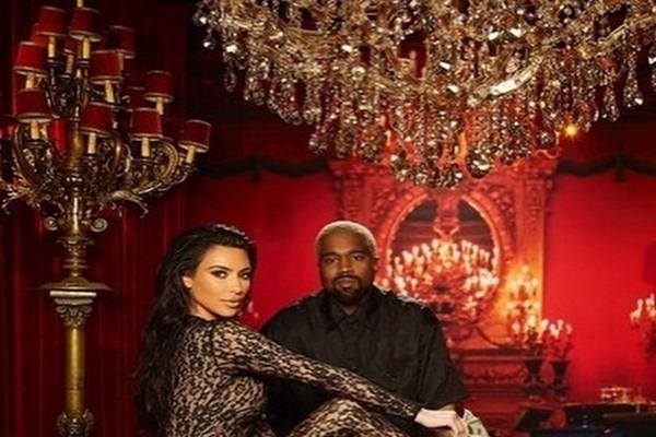 Kim Kardashian dan Kanye West - Instagram@kimksnapchats