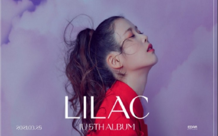 Penyanyi K-Pop IU merilis album ke-5 yang berjudul LILAC  -  Twitter.