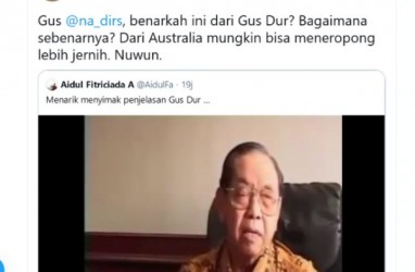 Wawancara Gus Dur Soal Bom Kembali Viral di Twitter, Apa Isinya?