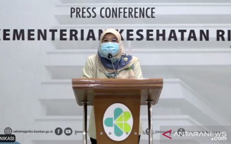 Juru bicara vaksinasi dari Kementerian Kesehatan (Kemenkes) dr Siti Nadia Tarmizi. (FOTO ANTARA - Muhammad Zulfikar)