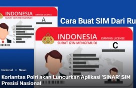 Korlantas Polri Luncurkan SIM Online, Download Aplikasi SINAR
