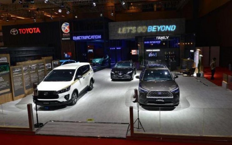 Booth Toyota di IIMS Hybrid 2021.  - PT Toyota Astra Motor