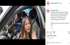 Viral! Video Wanita Maki-Maki Polisi saat Disuruh Putar Balik dari Anyer