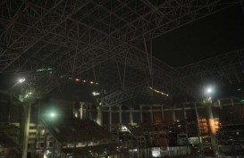 Rangka Atap Jakarta International Stadium Berhasil Dinaikkan 