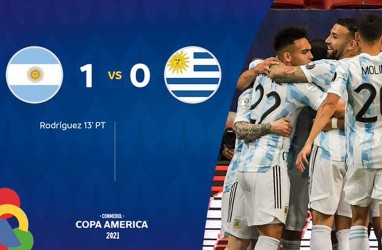 Hasil Copa America : Argentina Atasi Uruguay, Lionel Messi Terbaik