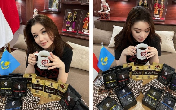 Influencer asal Kazakhstan Dayana Asembayeva jadi Brand Ambassador Bencoolen Coffee - Istimewa