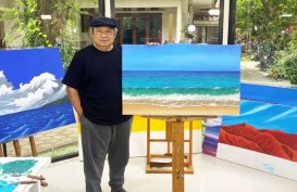 Kurusan, SBY Foto di Samping Lukisan. Mirip Pak Tino Sidin?