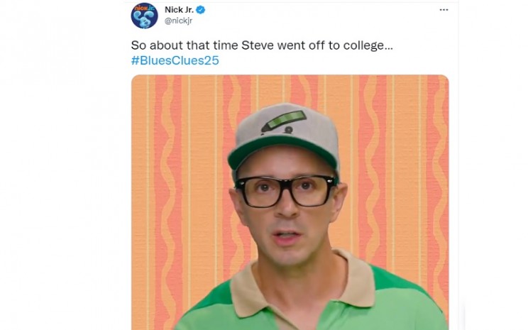Steve Burns ungkap alasan meninggalkan Blue's Clues - Twitter 