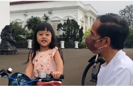 Mendengar Cucu Bernyanyi, Presiden Jokowi: Hilang Segala Penat dan Sedih