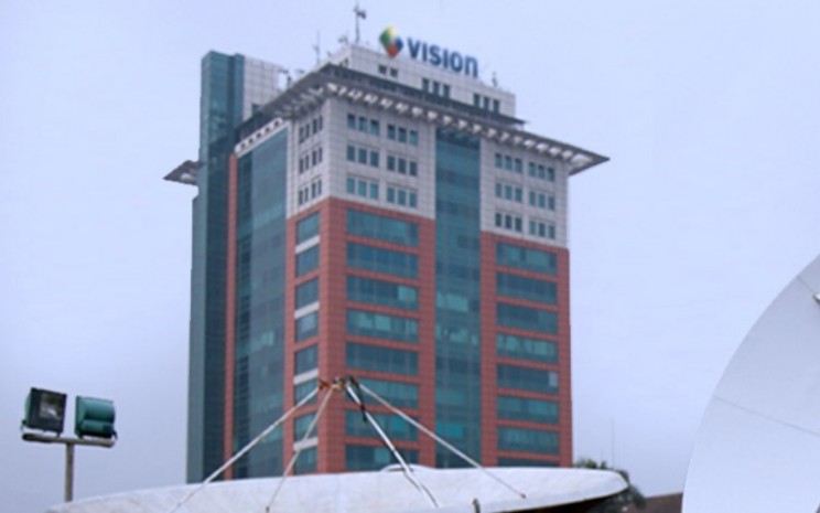 Pemandangan parabola dan kantor PT MNC Vision Network Tbk. - mncvision