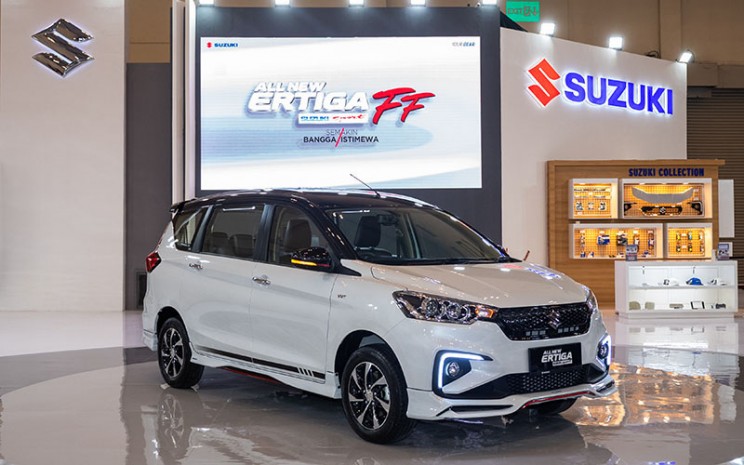 Suzuki All New Ertiga Sport FF tampil di Gaikindo Indonesia International Auto Show (GIIAS) 2021.  - SIS