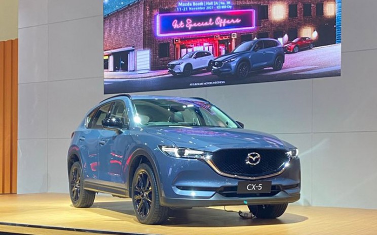 Mazda CX-5 tampil di GIIAS 2021.  - Bisnis/Khadijah Shahnaz