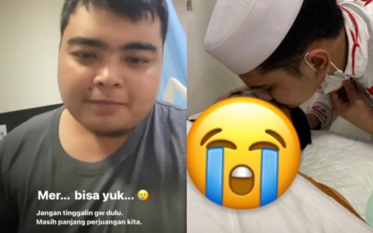 Tangkapan layar Instagram Story milik Syakir Daulay yang mengabarkan kondisi Ameer Azzikra saat masih dirawat di rumah sakit.Instagram - syakirdaulay
