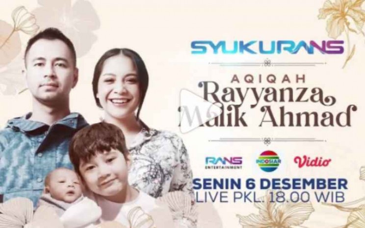 'Syukurans' Akikah Anak Kedua Raffi Ahmad dan Nagita Slavina Disiarkan Live di TV Hari Ini