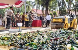 Bupati Purwakarta Prihatin Miras Sulit Dikendalikan, Hari Ini Saja 3.000 Botol Dimusnahkan