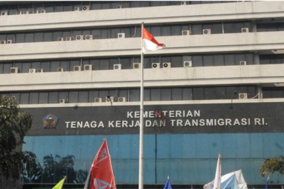 Gedung Kementerian Tenaga Kerja dan Transmigrasi. - Bisnis/Nurul Hidayat