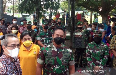 Tinjau Vaksinasi Covid-19 Anak 6-11 Tahun, Panglima TNI Ingin Pastikan Prosesnya Lancar