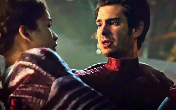 Andrew Garfield dalam film Spider-Man: No Way Home.  - Istimewa