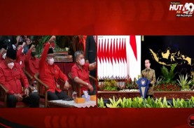 HUT Ke-49, Jokowi Bangga PDIP Jadi Partai Terbesar…