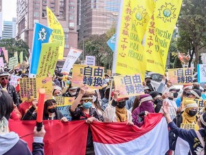 Tidak Bebas Pindah Majikan, Pekerja Migran di Taiwan Gelar Unjuk Rasa