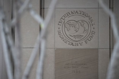 Kantor pusat Dana Moneter Internasional (IMF) di Washington D.C., AS -  Bloomberg / Andrew Harrer