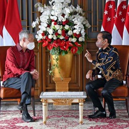 Presiden Joko Widodo Bertemu Perdana Menteri Singapura Lee Hsien Loong di Bintan Kepulauan Riau