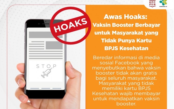 Hoax booster - covid19.go.id
