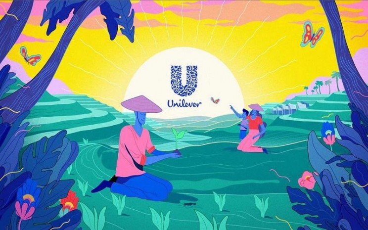 Logo Unilever Indonesia dalam kampanye Indonesia World Farmer Scene - Unilever.co.id