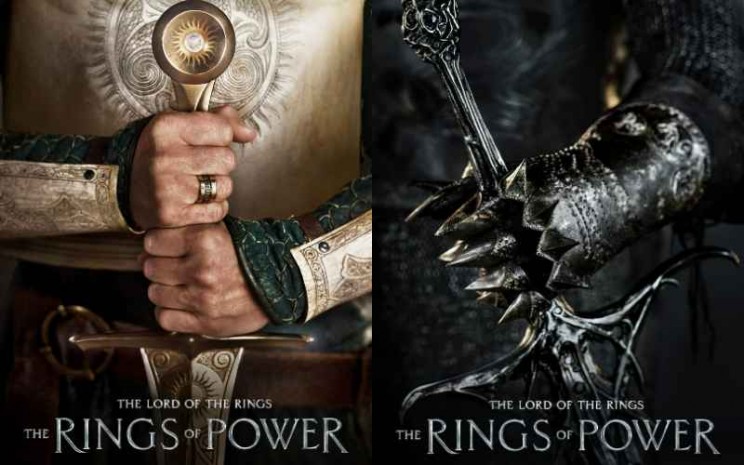 Poster resmi serial The Rings of Power yang dibagikan oleh Amazon Studios - prime video