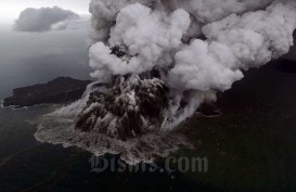 Erupsi Gunung Anak Krakatau, Tinggi Kolom Abu Capai 1.000 Meter