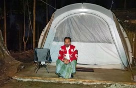 Presiden Jokowi Bagikan Pengalaman Camping di IKN, Ini Katanya