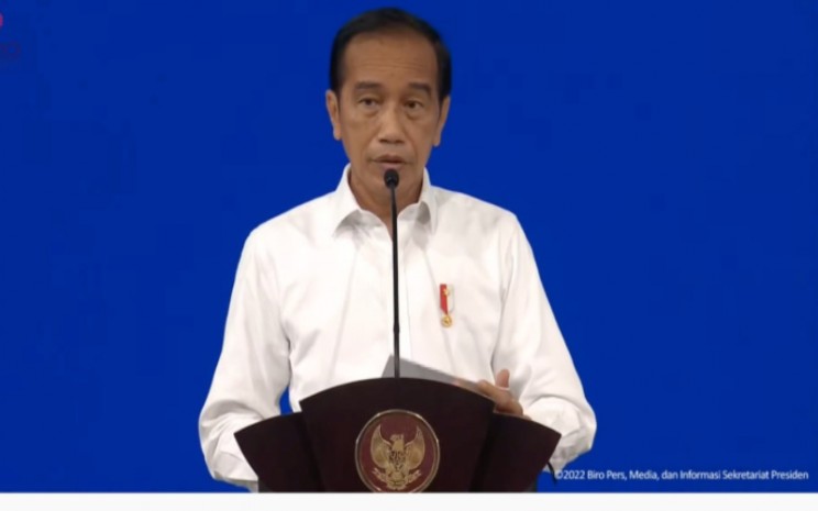 Tangkapan layar Pidato sambutan Presiden Joko Widodo pada peresmian peluncuran Hyundai Ioniq 5 - Khadijah Shahnaz