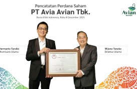 Produsen Cat Avian (AVIA) Bukukan Laba Bersih Rp1,43 Triliun pada 2021