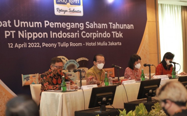 Rapat Umum Pemegang Saham Tahunan 2021 PT Nippon Indosari Corpindo Tbk. (ROTI) pada 12 April 2022. - Istimewa
