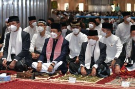 Momen Wapres Salat Idulfitri di Masjid Istiqlal