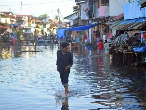 Banjir Rob Genangi Sejumlah Titik di Kota Padang Sejak Tiga Hari Terakhir