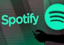 Logo Spotify ditampilkan di sekitar London, Inggris. Spotify merencanakan efisiensi dan perubahan strategi pada tahun ini, demi mengembalikan kapitalisasi pasar dan kepercayaan investor. - Bloomberg/Chris Ratcliffe