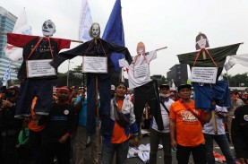 Teriakan Anies Presiden Muncul di Sela Aksi Buruh…