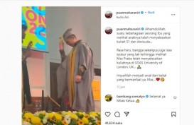 Ketua DPR Puan Maharani Rayakan Wisuda  Anaknya