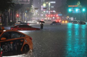 Hujan Lebat Landa Korea Selatan, 7 Orang Meninggal…