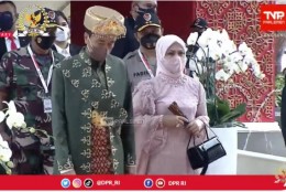 Presiden Jokowi Pakai Baju Adat Bangka Belitung Paksian, Ini Maknanya