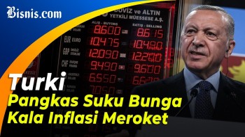 Erdogan Paksa Bank Sentral Turunkan Suku Bunga Meski Inflasi