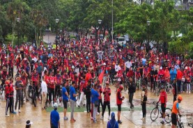 PDIP Gelar Banteng Gowes Kemerdekaan di Pontianak