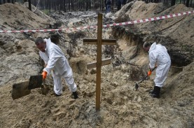 Perang Rusia vs Ukraina Hari ke-207: Kuburan Massal…