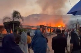 Gempa Terkini, Pasar Sarulla Tapanuli Utara Terbakar…