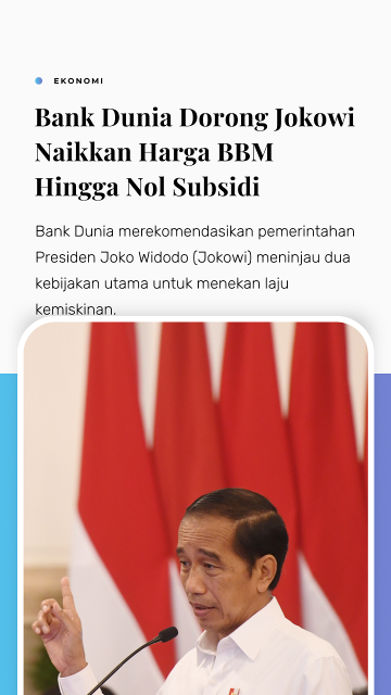 Bank Dunia Dorong Presiden Jokowi Naikkan Harga BBM Hingga Nol Subsidi